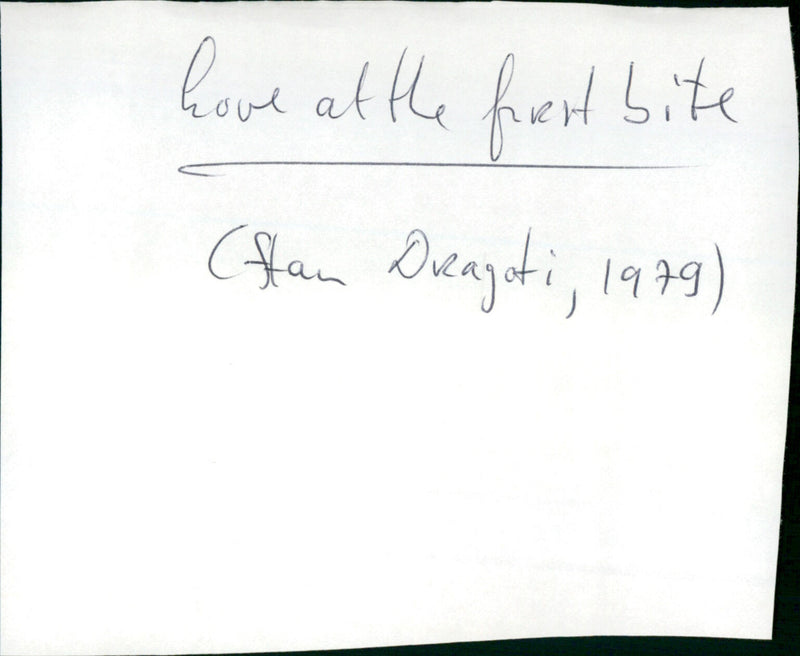 Love at First Bite - Vintage Photograph