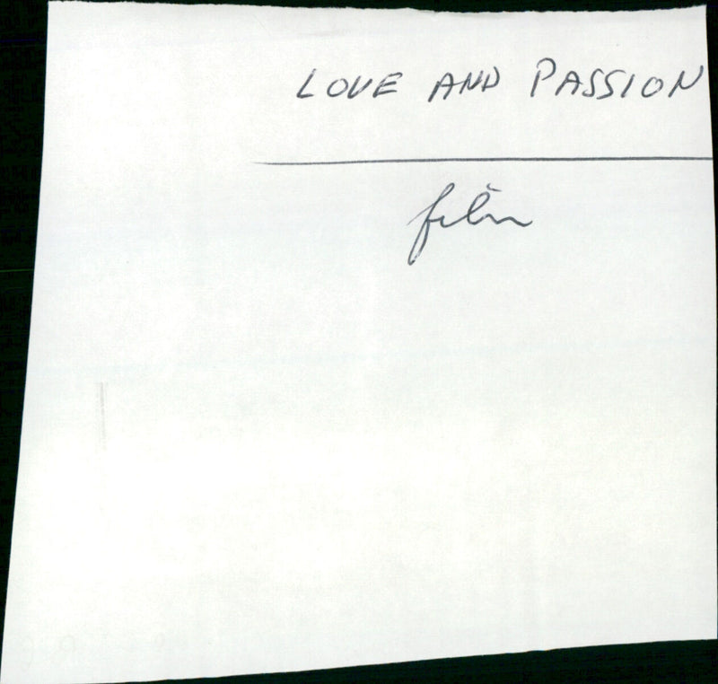 Love and Passion - Vintage Photograph