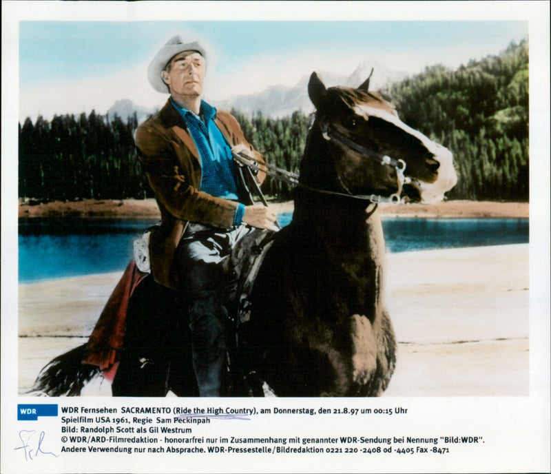 Randolph Scott - Ride the High Country - Vintage Photograph