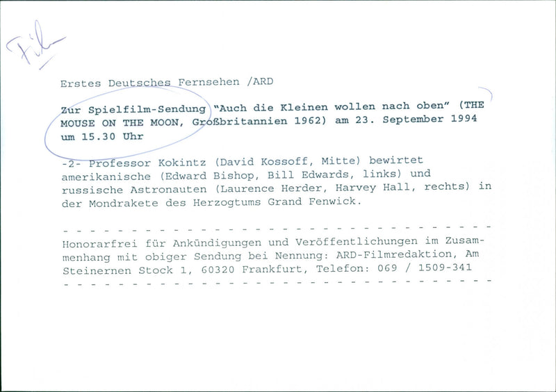 The Mouse on the Moon - Vintage Photograph