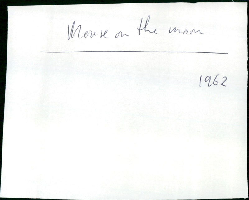 The Mouse on the Moon - Vintage Photograph