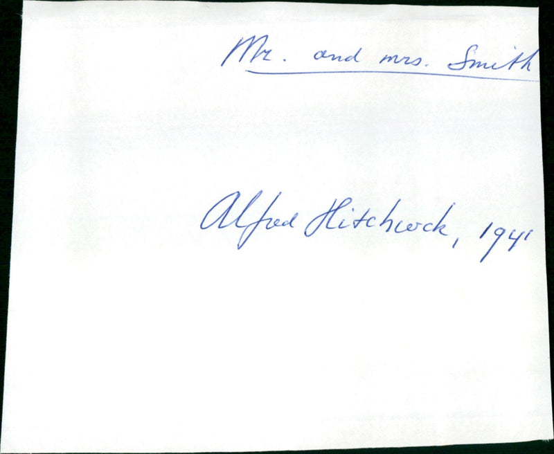 Mr. And Mrs. Smith - Vintage Photograph