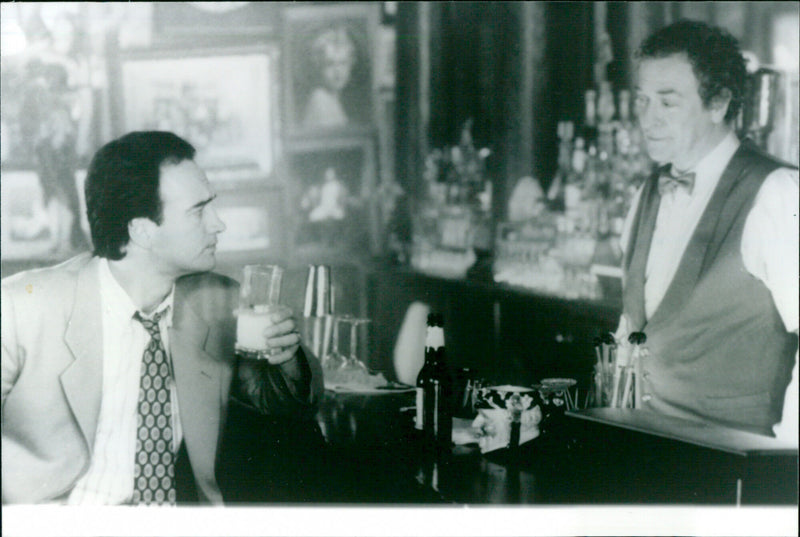 James Belushi and Michael Caine - Mr. Destiny - Vintage Photograph