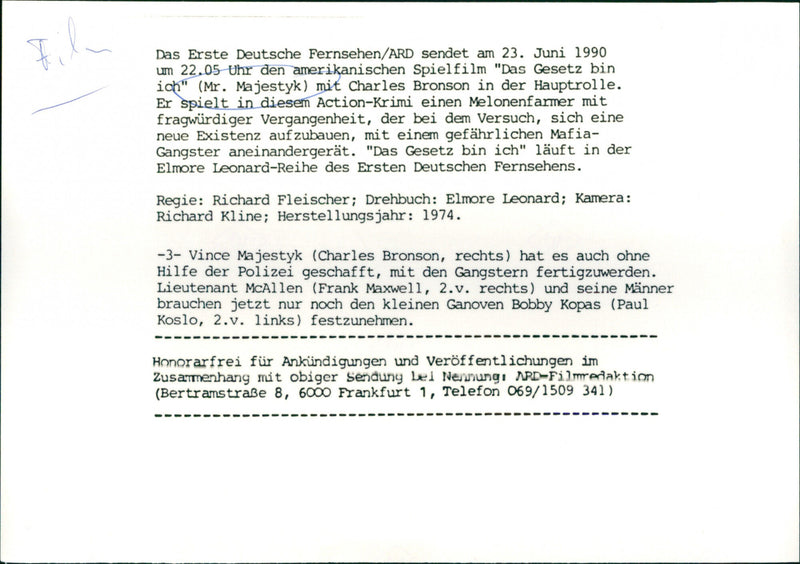 Mr. Majestyk - Vintage Photograph