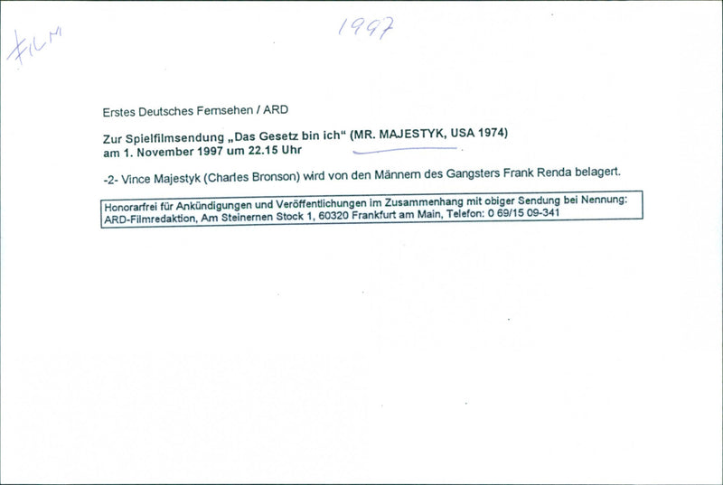 Charles Bronson - Mr. Majestyk - Vintage Photograph