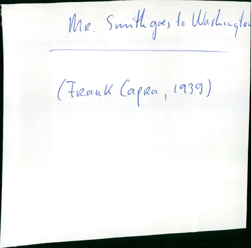 Mr. Smith Goes to Washington - Vintage Photograph