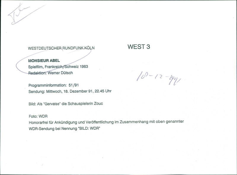 Zouc - Monsieur Abel - Vintage Photograph