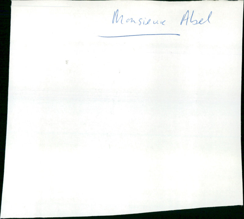 Monsieur Abel - Vintage Photograph