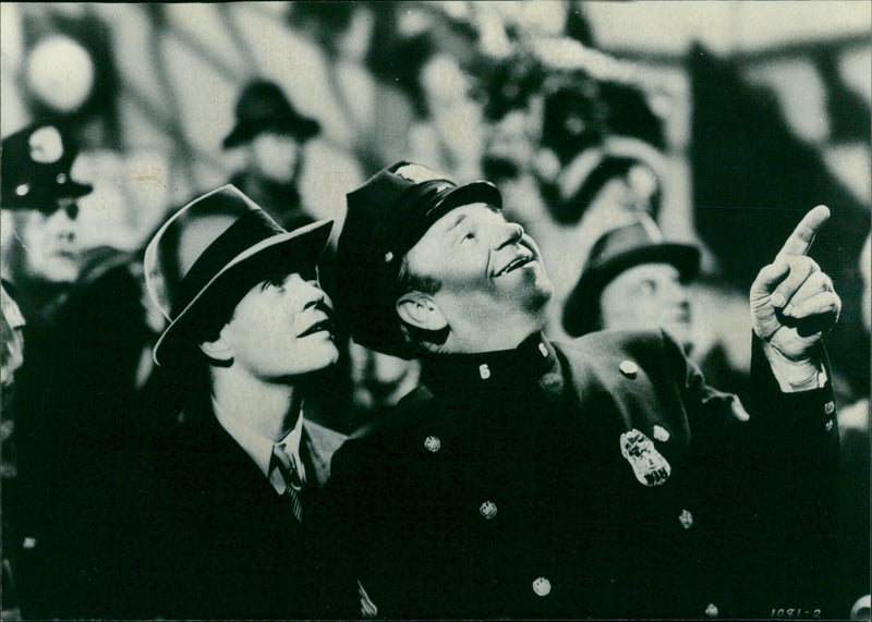 Sergeant Madden (Wallace Beery) and his young protege Albert Boylan (Tom Brown) are seen in this still from the 1939 film of the same name. - Vintage Photograph