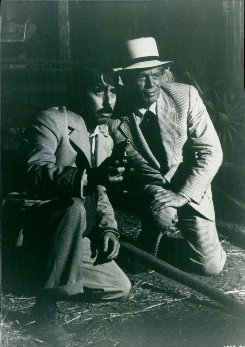 Richard Widmark and Lee Hazlewood - The Moonshine War - Vintage Photograph