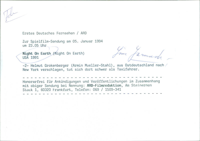 Night on Earth - Vintage Photograph