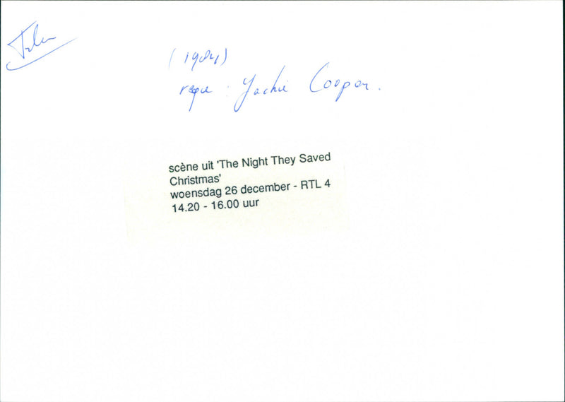 The night they saved Christmas - Vintage Photograph