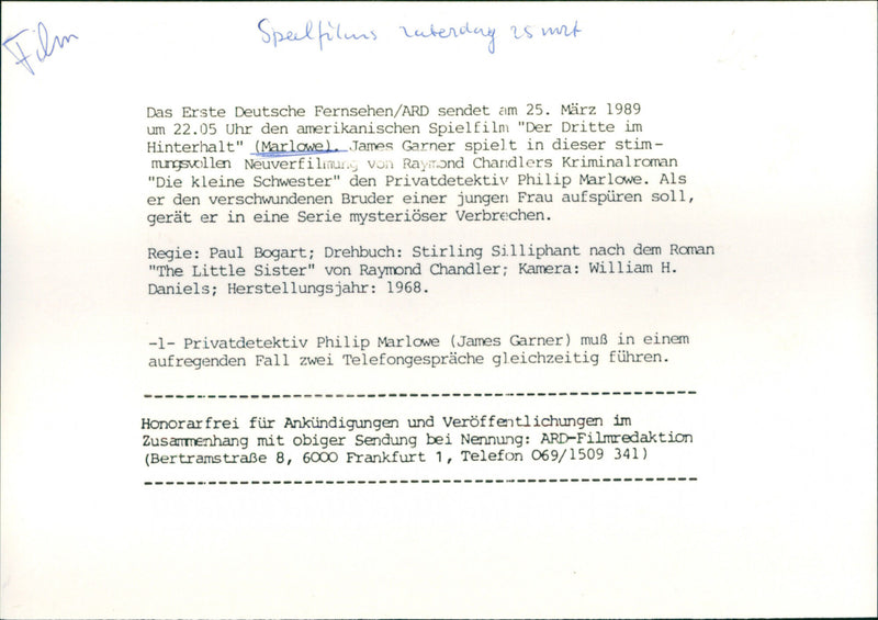 James Garner - Marlowe - Vintage Photograph