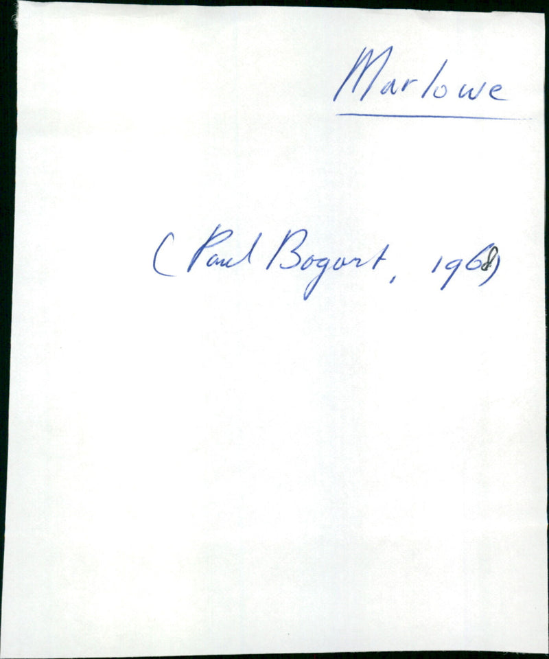 Marlowe - Vintage Photograph