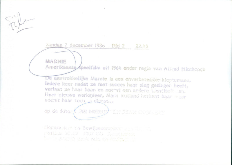 Tippi Hedren and Sean Connery - Marnie - Vintage Photograph