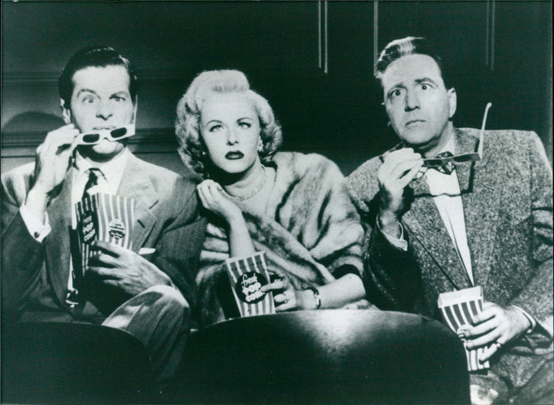 Robert Cummings, Marie Wilson and Ray Walker - Marry Me Again - Vintage Photograph