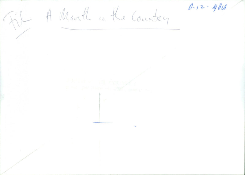 A Month in the Country - Vintage Photograph