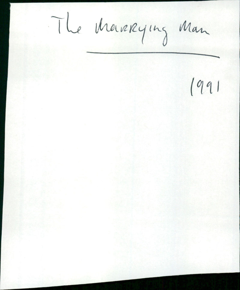 The Marrying Man - Vintage Photograph