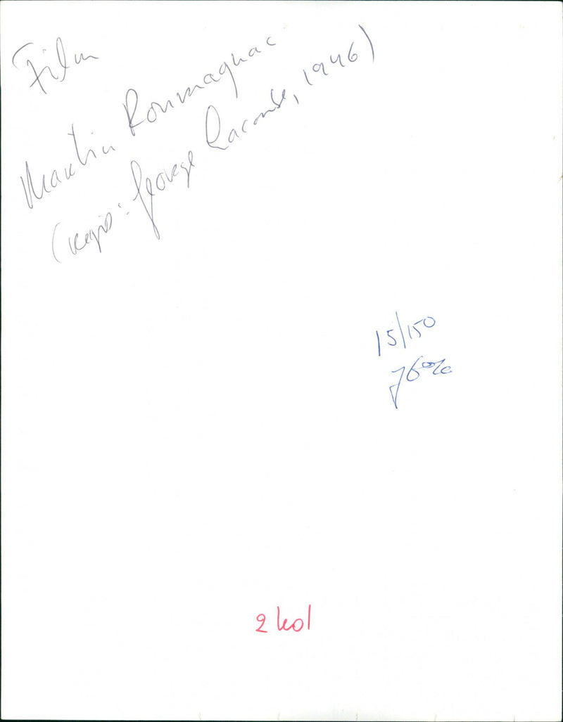 Jean Gabin and Marlene Dietrich - Martin Roumagnac - Vintage Photograph