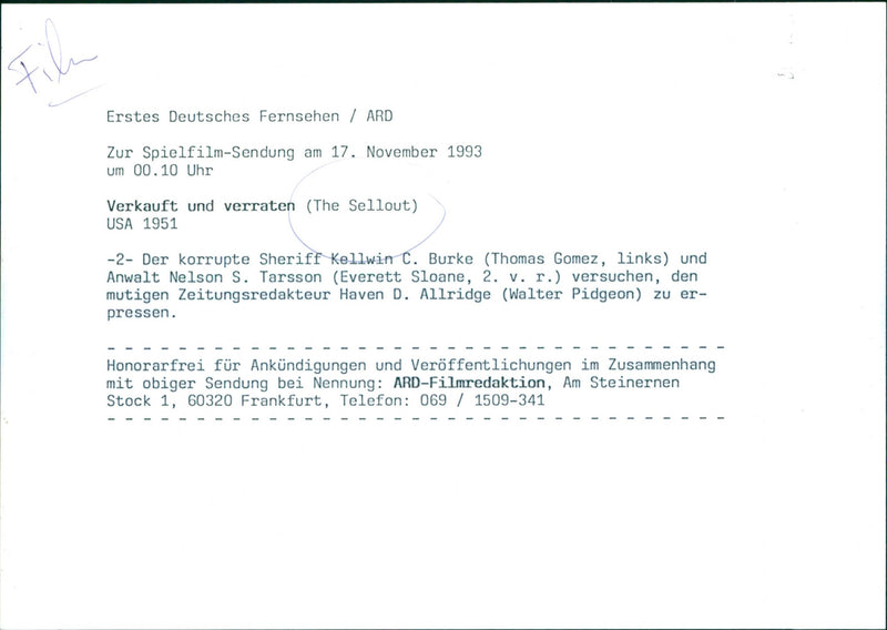 The Sellout - Vintage Photograph