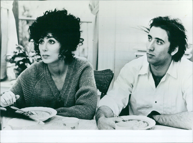 Cher and Nicolas Cage - Vintage Photograph
