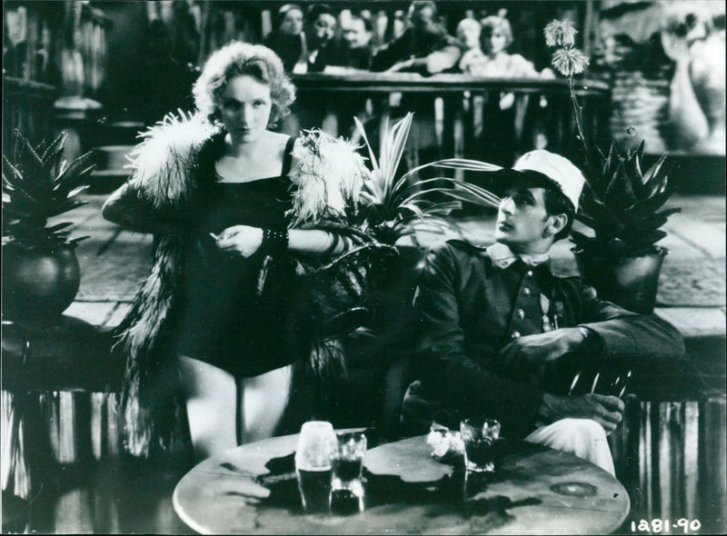 Marlene Dietrich and Gary Cooper - Vintage Photograph