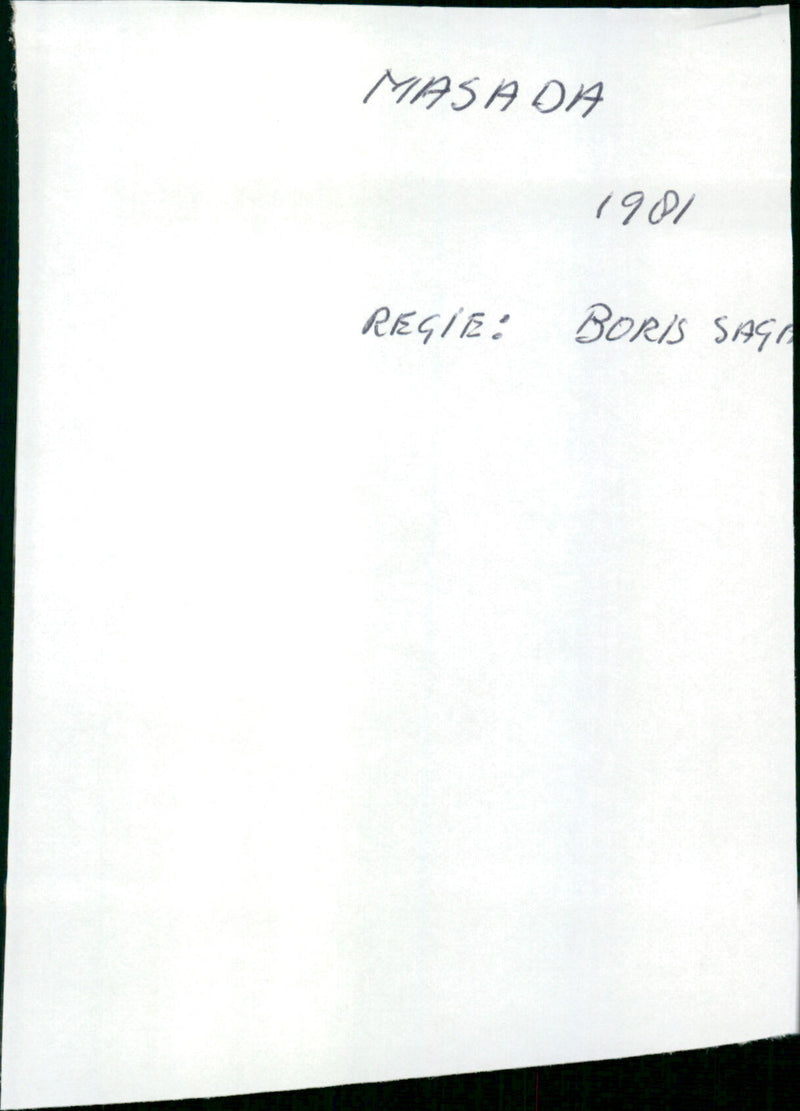 Masada - Vintage Photograph