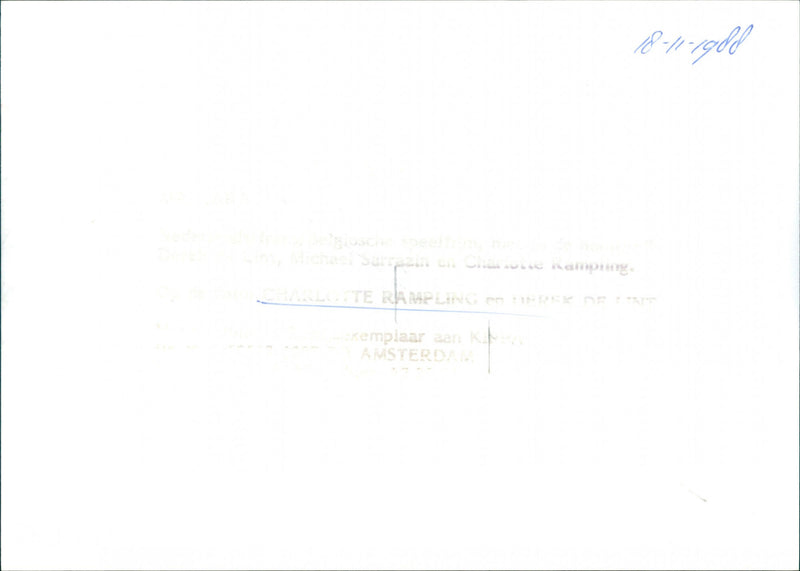 Charlotte Rampling and Derek de Lint - Mascara - Vintage Photograph