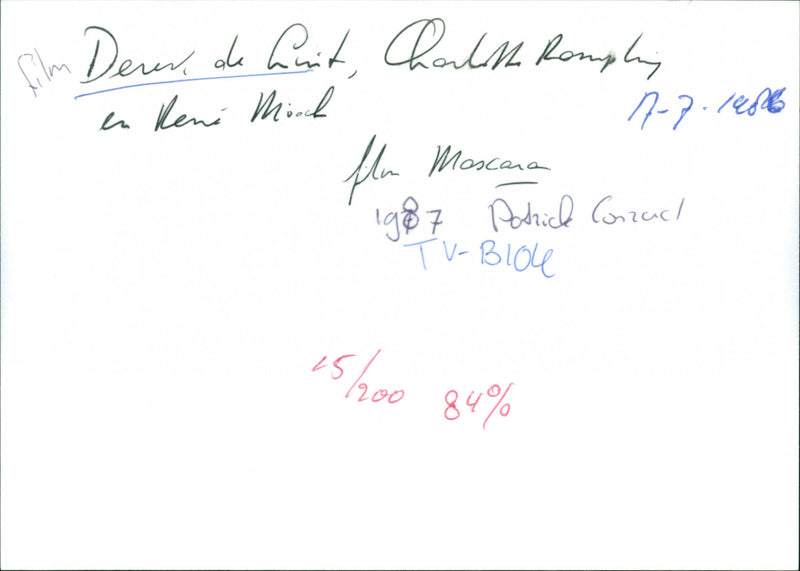 Derek de Lint, Charlotte Rampling and René Mioch - Vintage Photograph