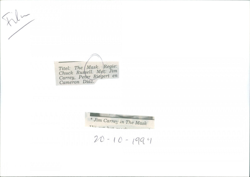 Jim Carrey - The Mask - Vintage Photograph