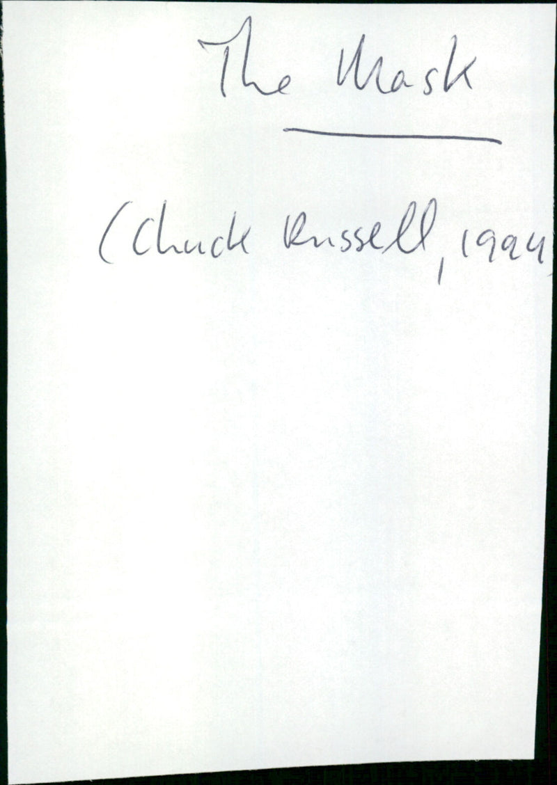 The Mask - Vintage Photograph