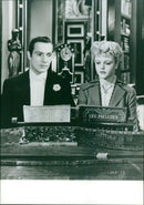 Hurd Hatfield and Angela Lansbury - Vintage Photograph