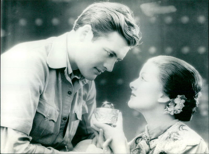Terence Granville and Myrna Loy - The Mask of Fu Manchu - Vintage Photograph