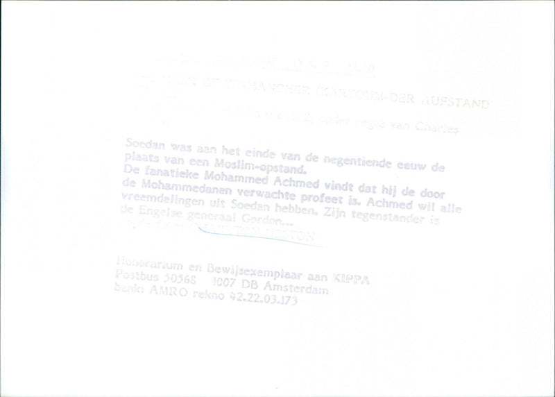 Charlton Heston - Karthoum - Vintage Photograph