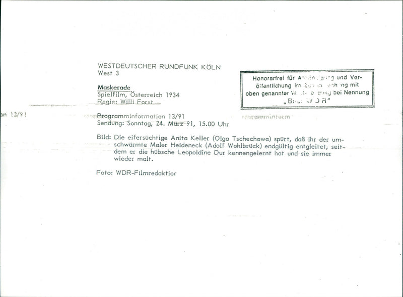 Maskerade - Vintage Photograph