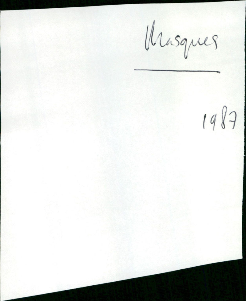 Masques - Vintage Photograph