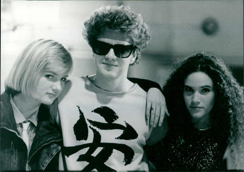 Kevin Anderson, Jessica Vitkus and Peri Kaczmarek - Pink Nights - Vintage Photograph