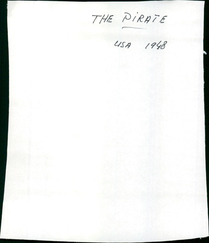 The Pirate - Vintage Photograph