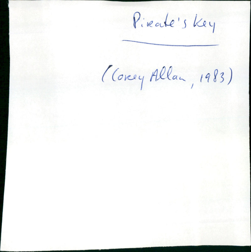 Pirate's Key - Vintage Photograph