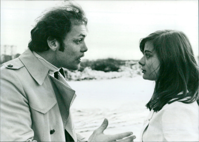 Patrick Dewaere and Marie Trintignant - Série noire - Vintage Photograph