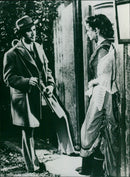 Daniel Gelin and Simone Simon - Le plaisir - Vintage Photograph