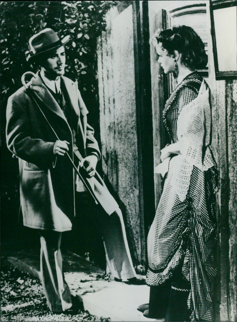 Daniel Gelin and Simone Simon - Le plaisir - Vintage Photograph