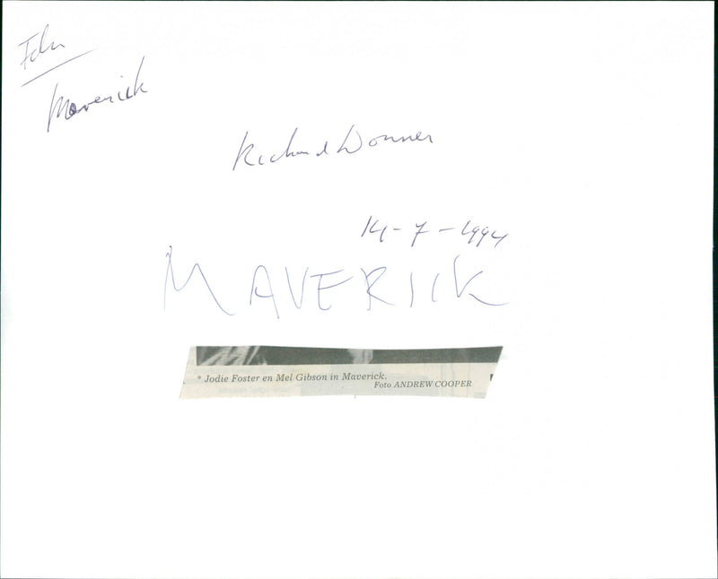 Maverick - Vintage Photograph