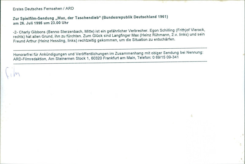 Max der Taschendieb - Vintage Photograph