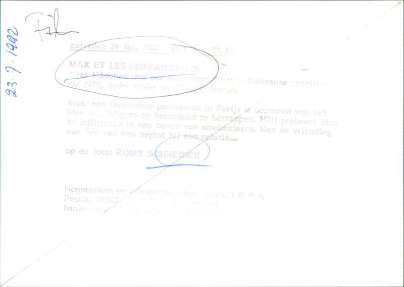 Max and the Junkmen (Max et les ferrailleurs 1971) - Vintage Photograph