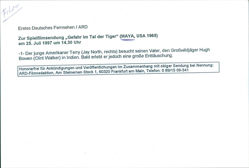 Gefahr im Tal der Tiger "Maya" - Vintage Photograph