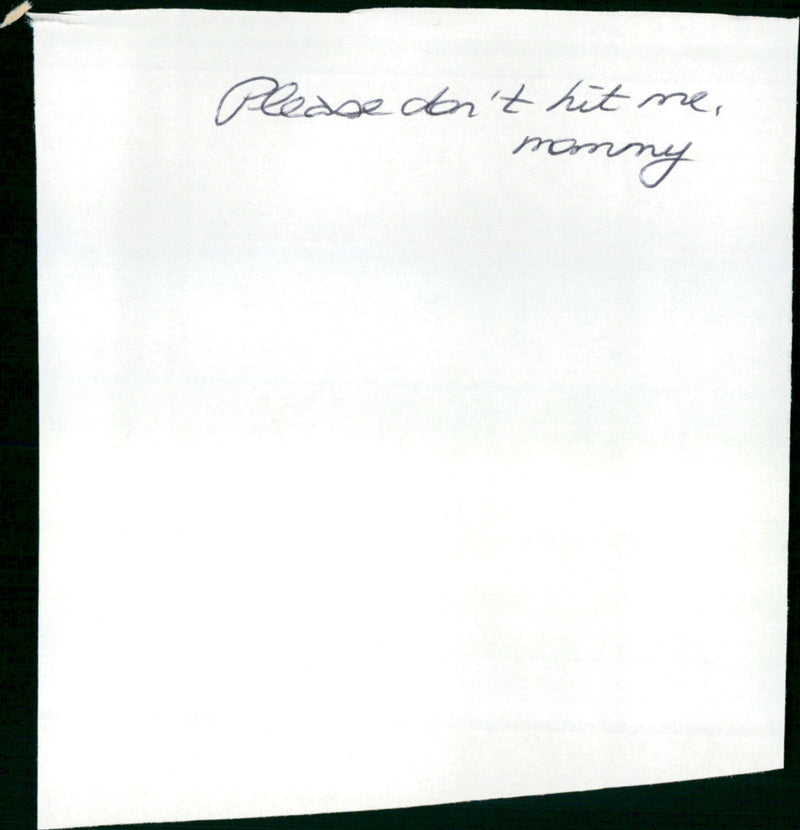 Please Don't Hit Me, Mommy - Vintage Photograph