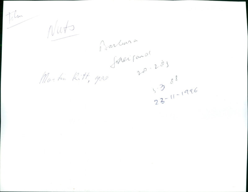 Barbra Streisand - Nuts - Vintage Photograph