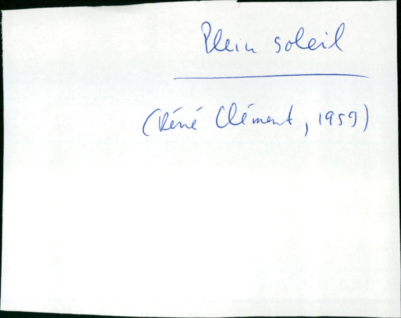 Plein soleil - Vintage Photograph