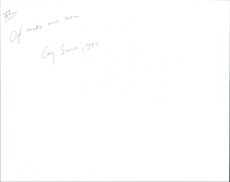 Gary Sinise and John Malkovich - Of Mice and Men - Vintage Photograph